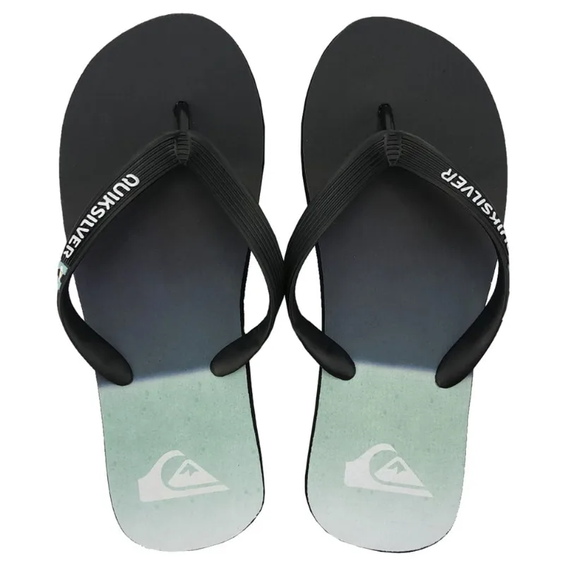 Chinelo Quiksilver Slab Preto E Verde