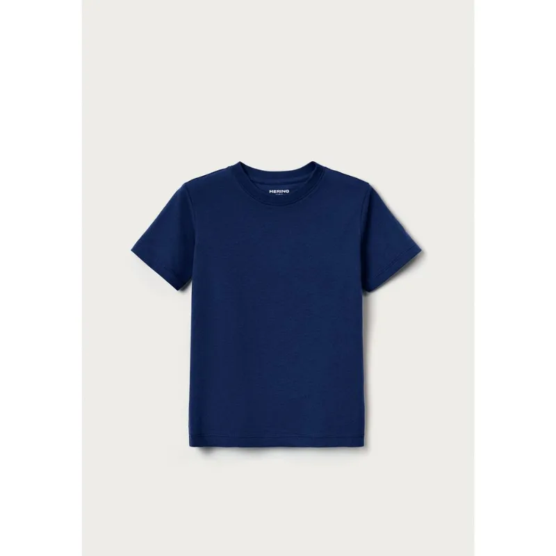 Camiseta Básica Infantil Menino Manga Curta Slim - Azul 016