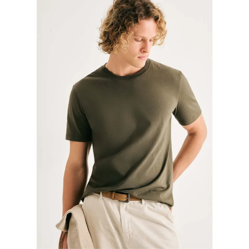 Camiseta Básica Unissex Manga Curta Regular World - Verde EXG