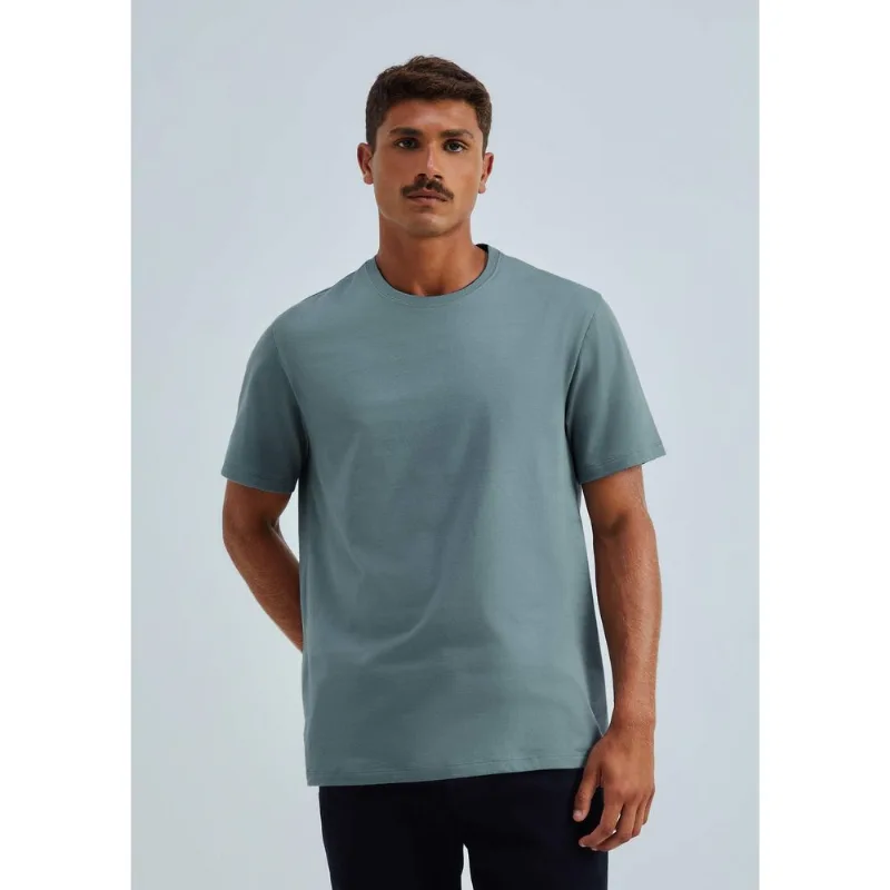 Camiseta Básica Masculina Comfort Super Cotton - Azul M