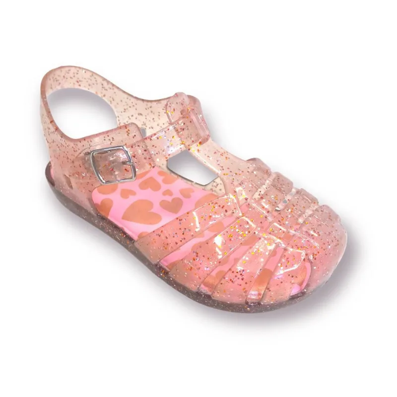Sandália Menina Pimpolho Colorê Cobre Glitter 0034225E