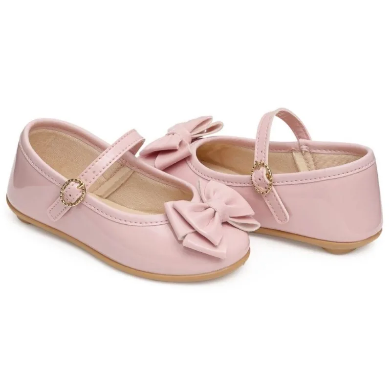 Sapato Infantil Pimpolho Laço Rosa Tamanho 23