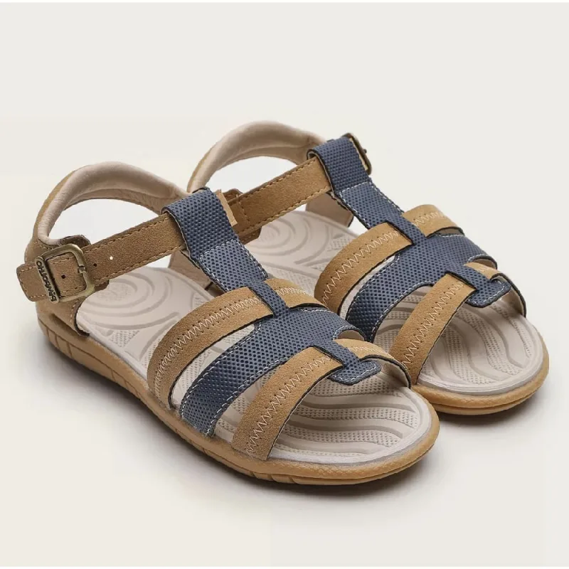 Sandália Menino Pimpolho Marrom Claro/Azul 0034456C