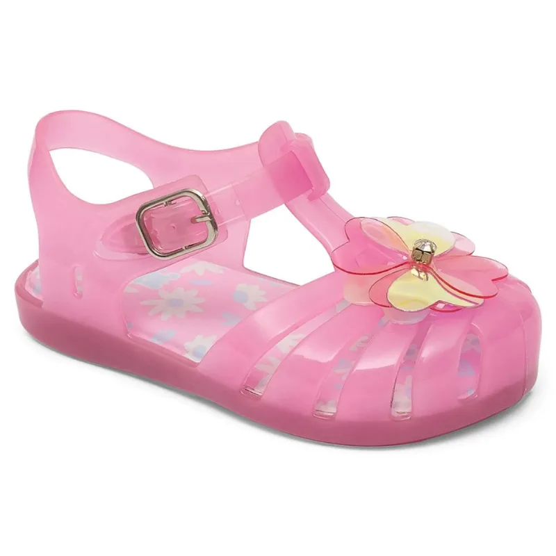 Sandália Menina Pimpolho Colorê pvc Flor Rosa 0034502E