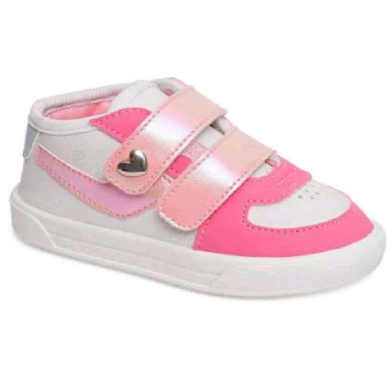 Tenis Pimpolho Street Urban Colors F-2 Ref 120116c Branco/rosa 018