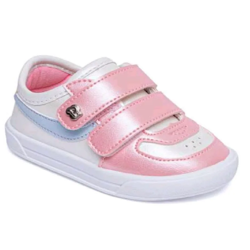 Tenis Pimpolho Street Urban Colors F2 Ref 120399c Branco/rosa 020