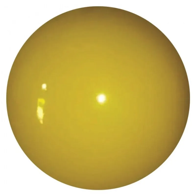 Bola De Vinil Lisa Grande Amarelo ( Kit Com 10 Bolas ).