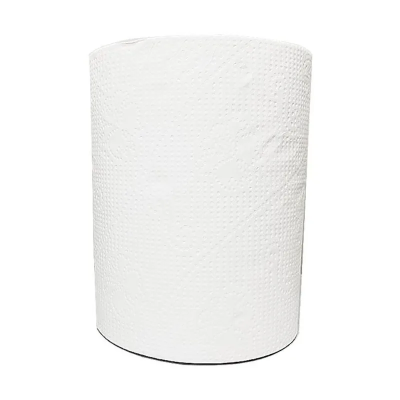 Papel Toalha Bobina 200M 100%Celulose Virgem Com 12 Rolos