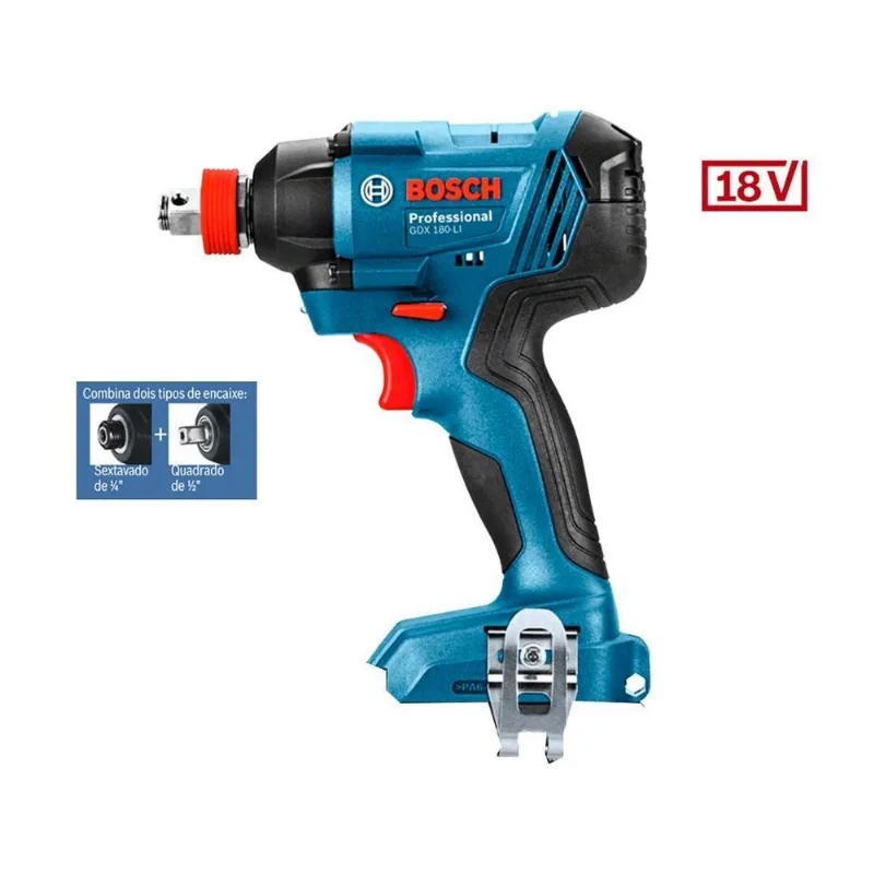 Chave De Impacto Bateria 18v GDX 180-LI Enc.1/2 Bosch S/bat
