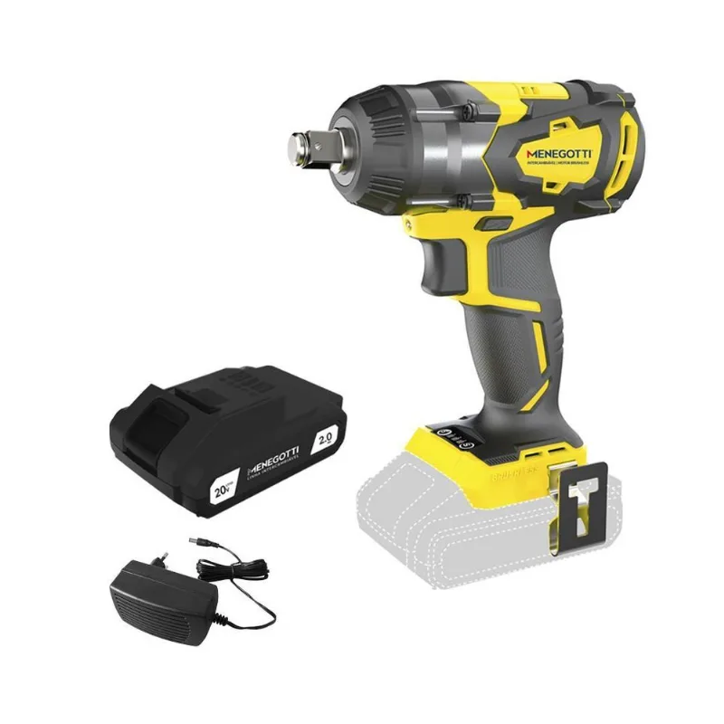 Chave De Impacto A Bateria Menegotti Mci 21 20v + Bat 2,0ah