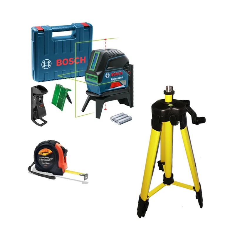 Nivel A Laser Verde Bosch Gcl215g 15m + Acessórios