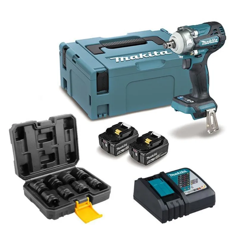 Chave Impacto 18v Makita Dtw300rtj 2bat 5a Carreg + Soquetes