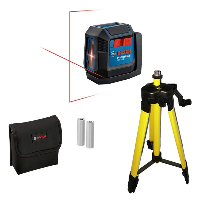 Nível a Laser 2 Linhas Gll12-22 Bosch Profiss + Tripé