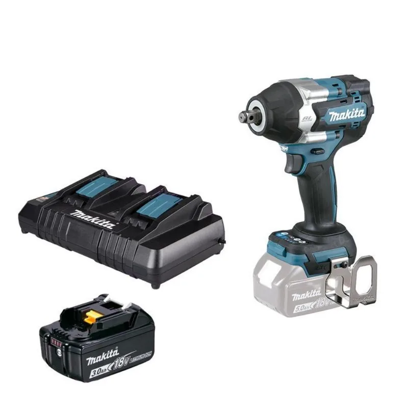 Chave Impcto Makita 18v Dtw700z + 1 Bat 3a Carreg Duplo 127v