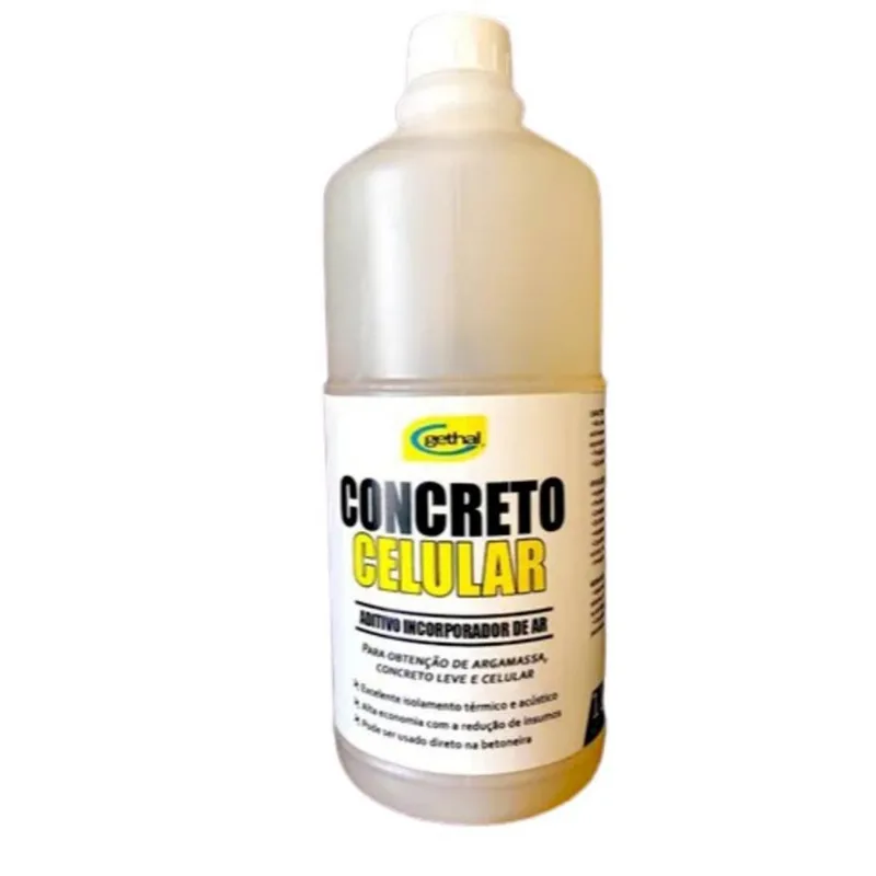 Aditivo Concentrado Para Concreto Celular Gethal - 1 Litro