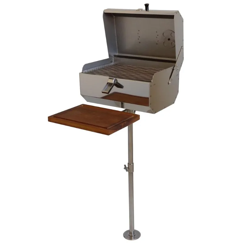 Churrasqueira Nautica Bruce Inox B40 Plataforma De Lancha