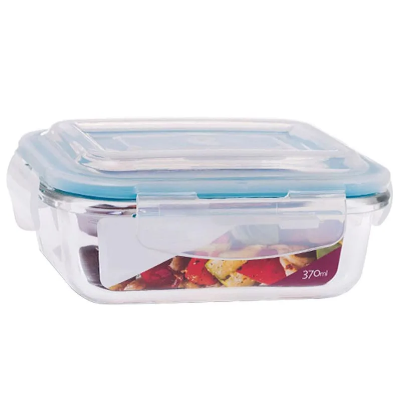 Conjunto 10 Potes Vidro Hermético Mantimentos Marmita 370Ml