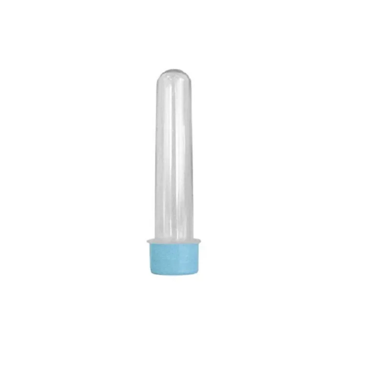 Kit 100 Tubete 13Cm Tampa Azul E Rosa Bebê - Chá De Bebê
