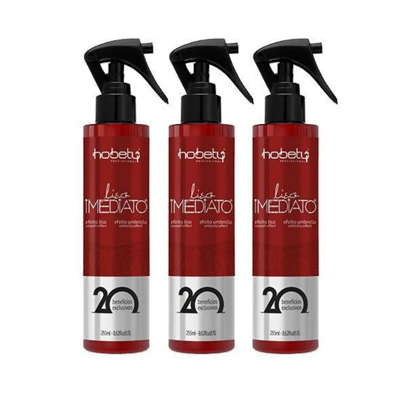 Kit Finalizador Hobety Liso Imediato 3X255Ml