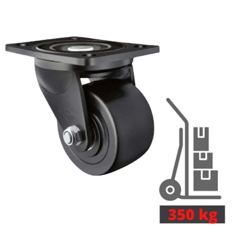 Rodizio Industrial 50 Mm Roda Nylon S/freio 350 Kg