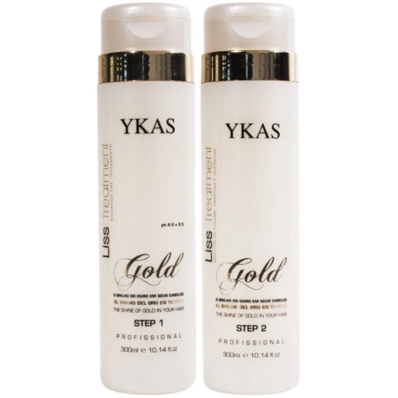 Kit Ykas Escova Progressiva Ouro 2 x 300 ml
