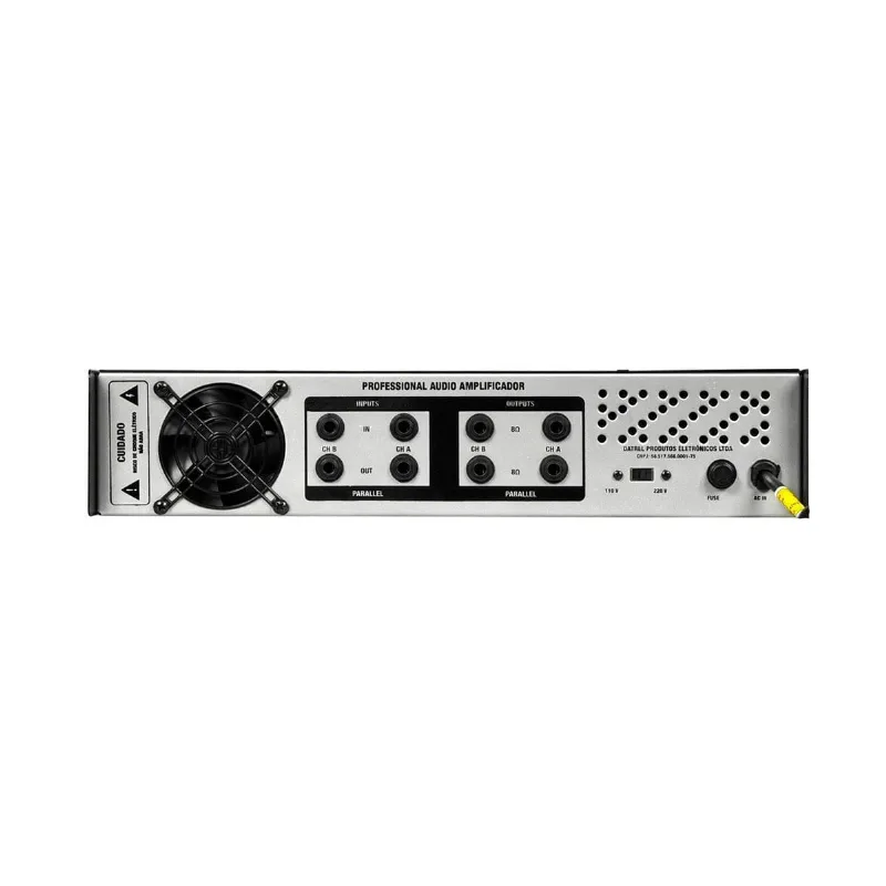 Amplificador Potencia Datrel 800 Wrms Pa8000 Bivolt