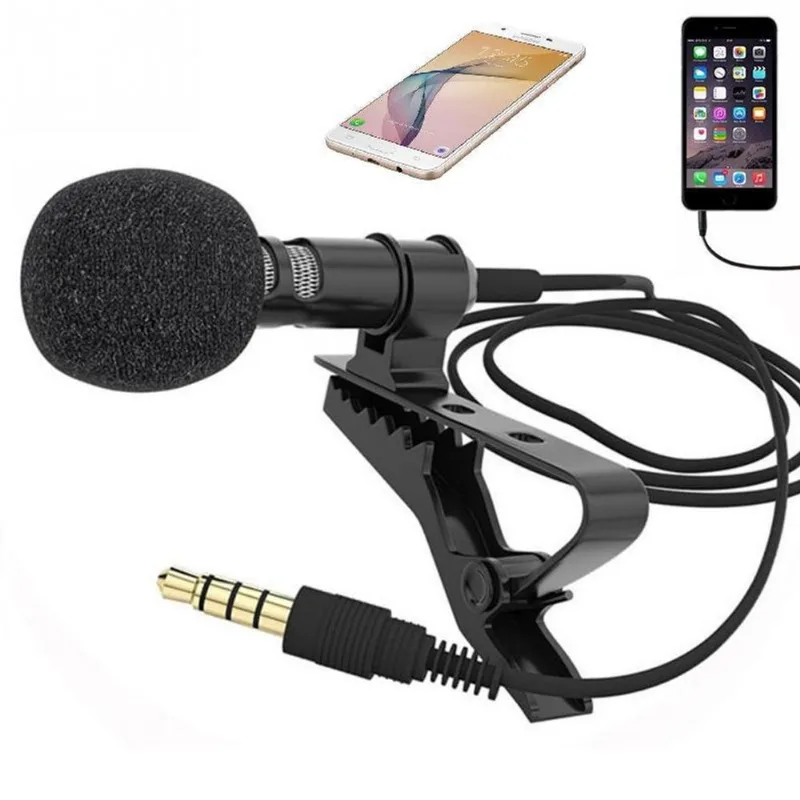 Microfone De Lapela Para Celular Profissional Omnidirecional