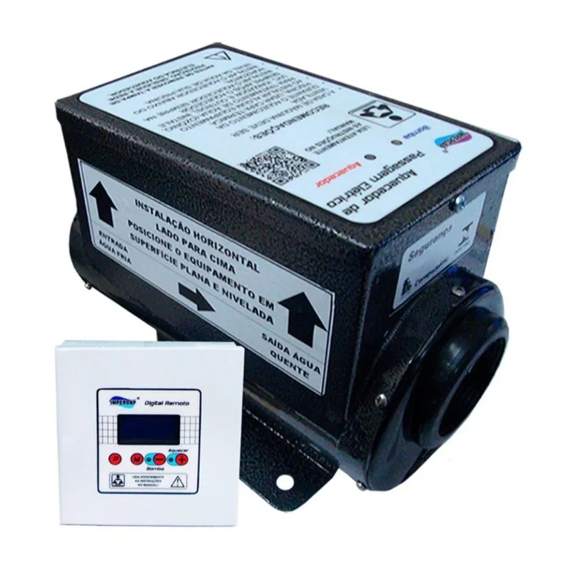 Aquecedor Para Piscina Eletrico 9kw Mono 220v Impercap