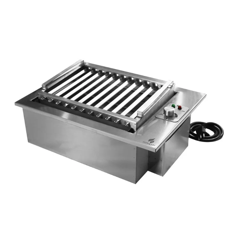 Churrasqueira Elétrica De Embutir Em Inox 220V 49x36cm