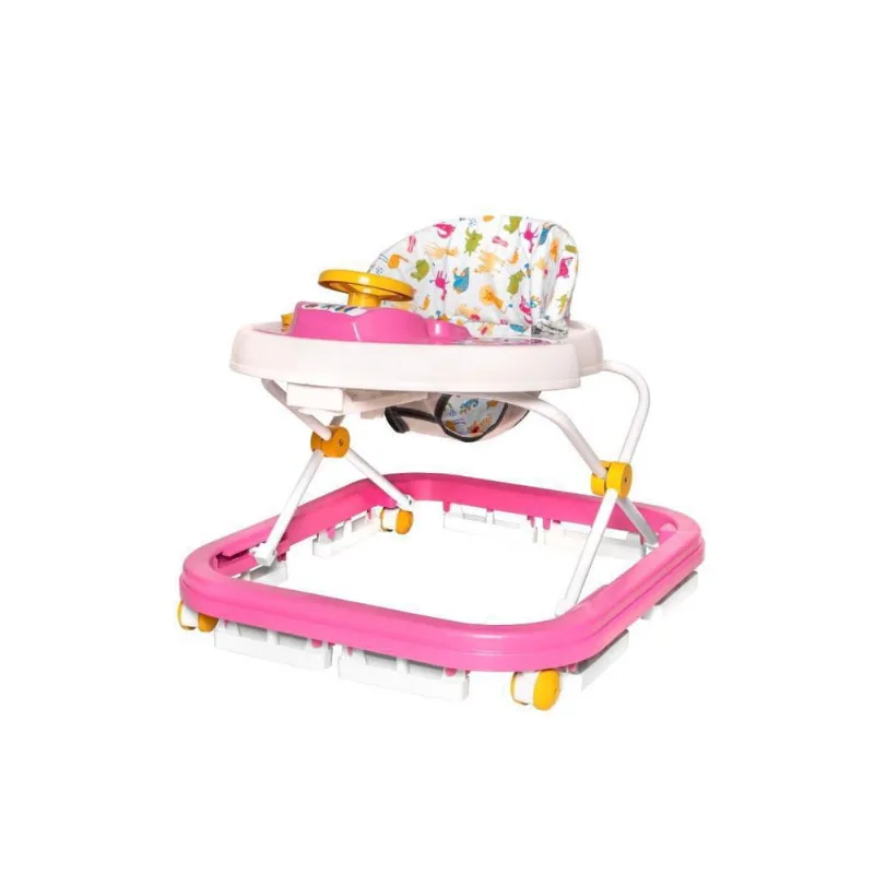 Andador Infantil Musical Bichinhos Rosa - Styll Baby