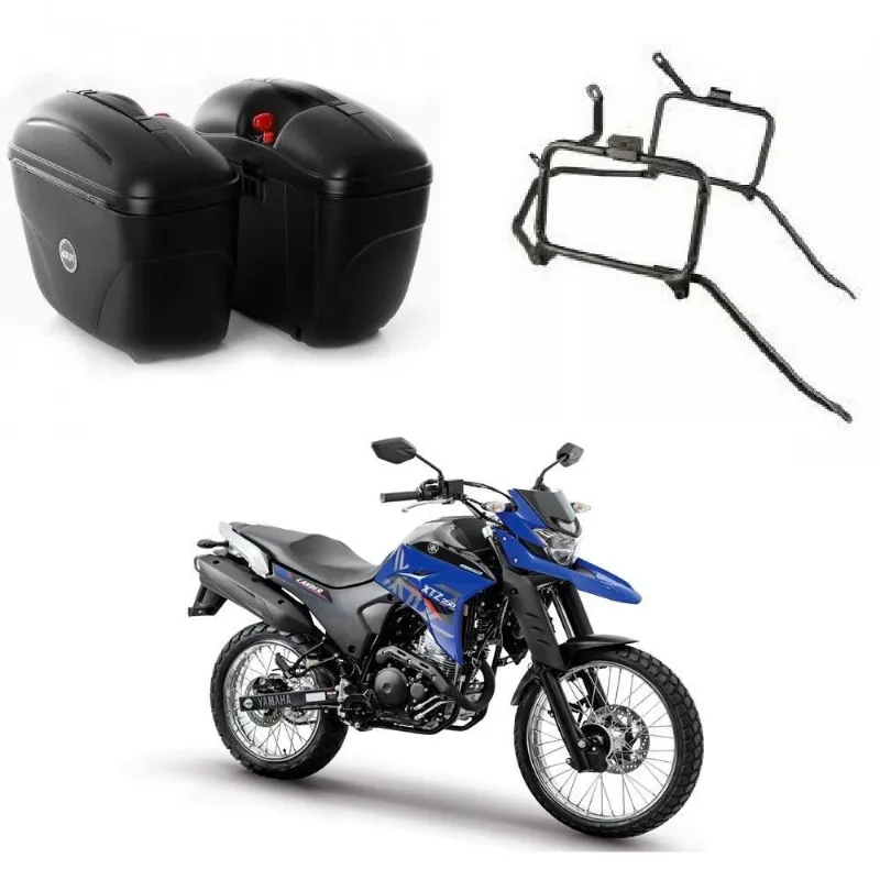 Kit Par Bau Lateral Givi E21n+suporte Givi Pl2141 Lander 250
