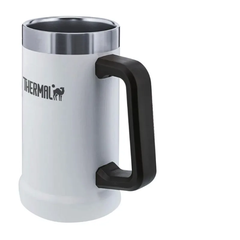 Caneca Master Beer 709Ml Cor Branca Estilo Stanley