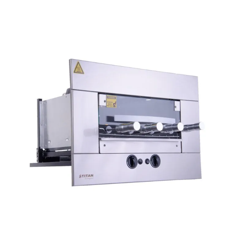 Churrasqueira A Gás De Embutir 4 Espetos Titan Glp 220V