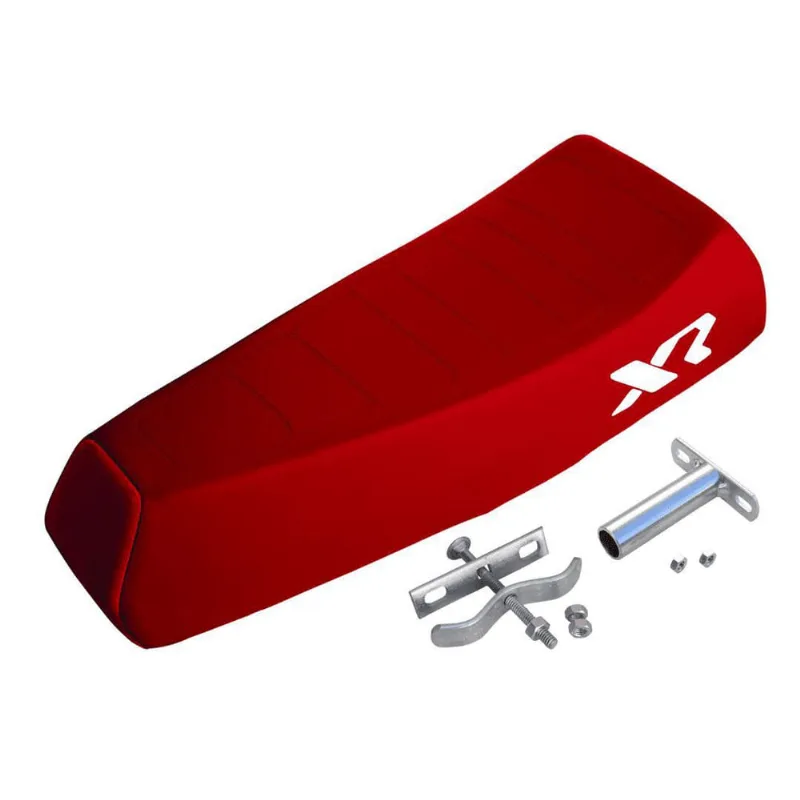 Banco Selim Para Mobilete Caloi Xr Vermelho + Presilhas