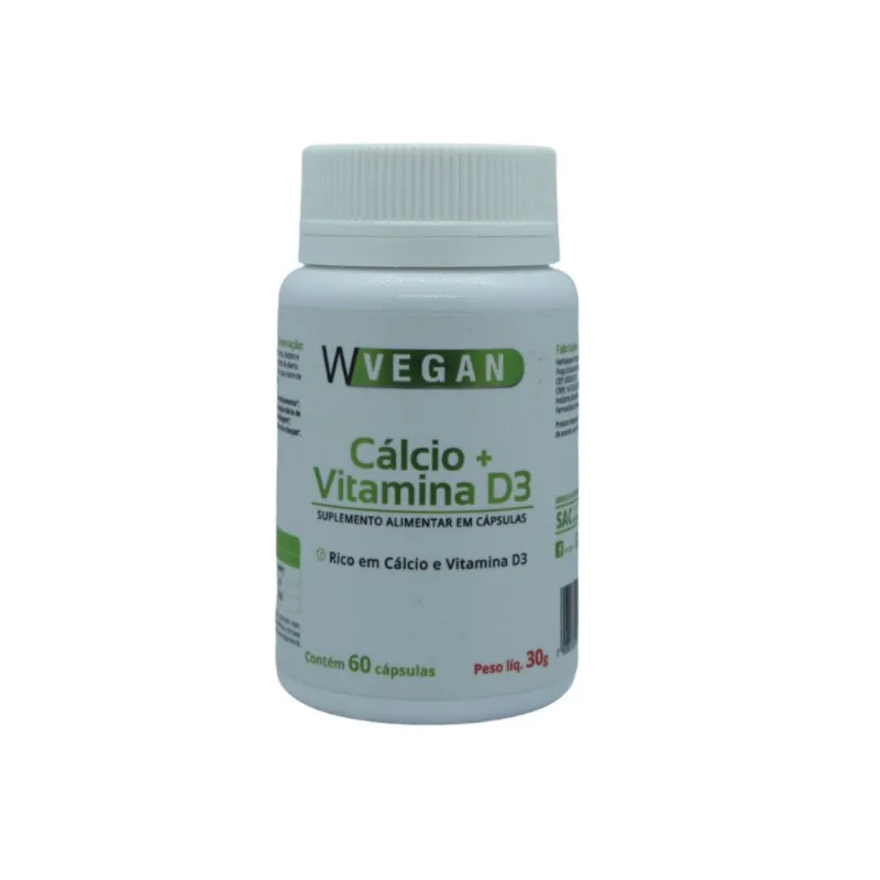 Super Cálcio + Vitamina D3 2000 Ui 60 Cáps Vegano Topplus