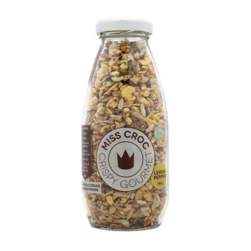 Kit 2X: Granola Crispy Lemon Pepper Sachê Miss Croc 140G