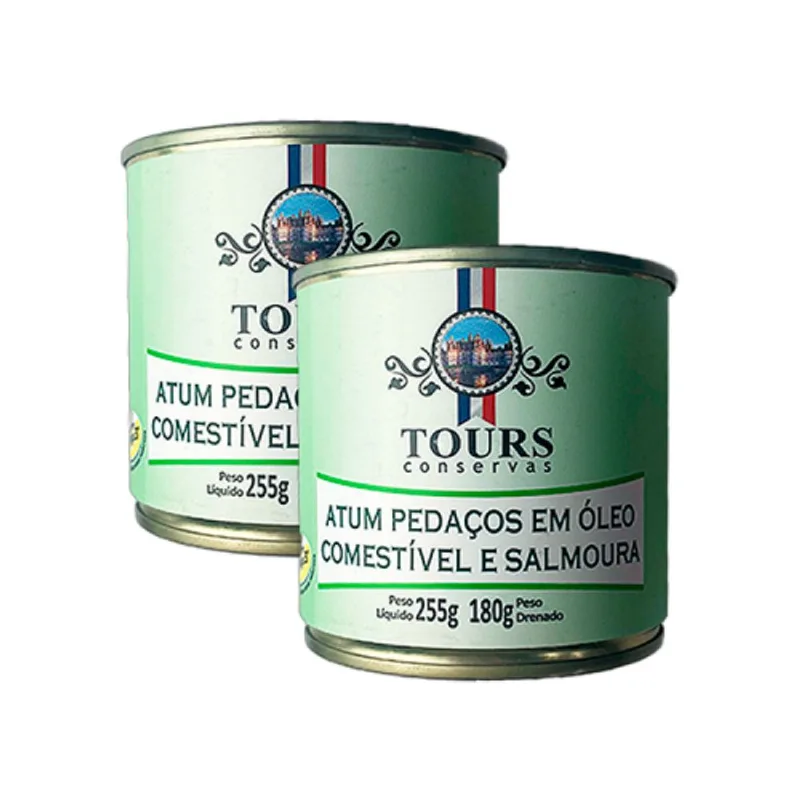 Kit 2X: Atum Pedaços em Óleo Tours 255g