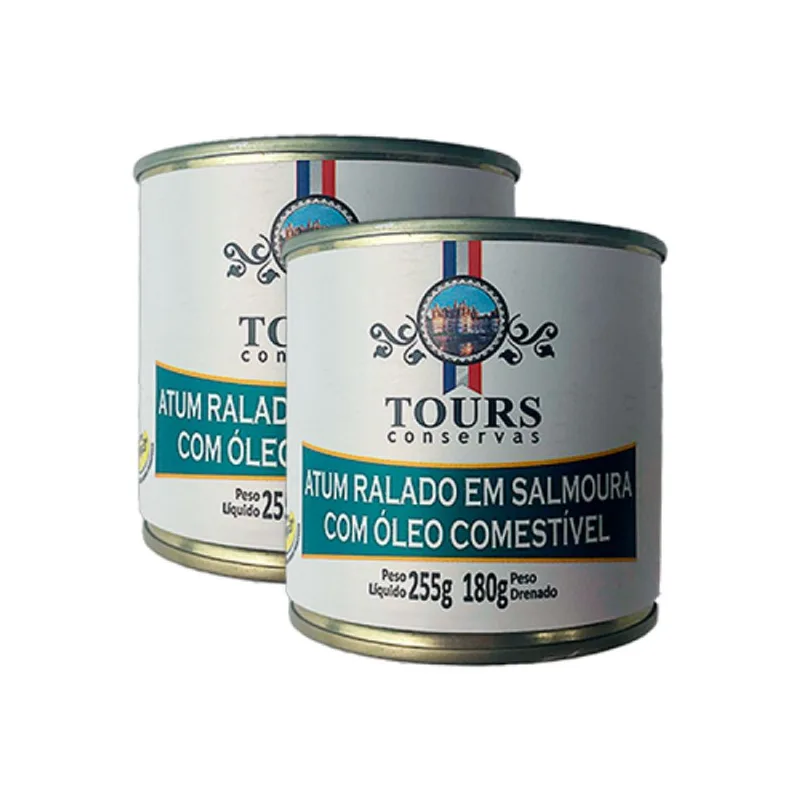 Kit 2X: Atum Ralado em Óleo Tours 255g