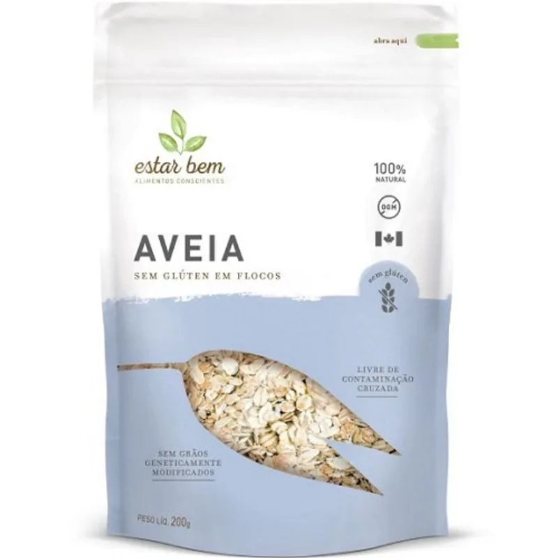 Kit 2X: Aveia em Flocos Sem Glúten Estar Bem 200g