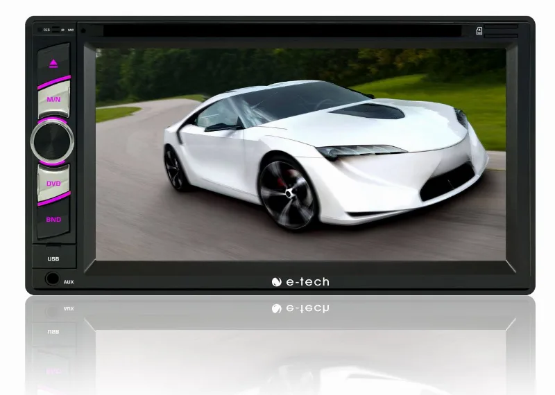 Dvd Player E-tech 2 Din Mp3 Usb Aux Bluetooth - Espelhamento