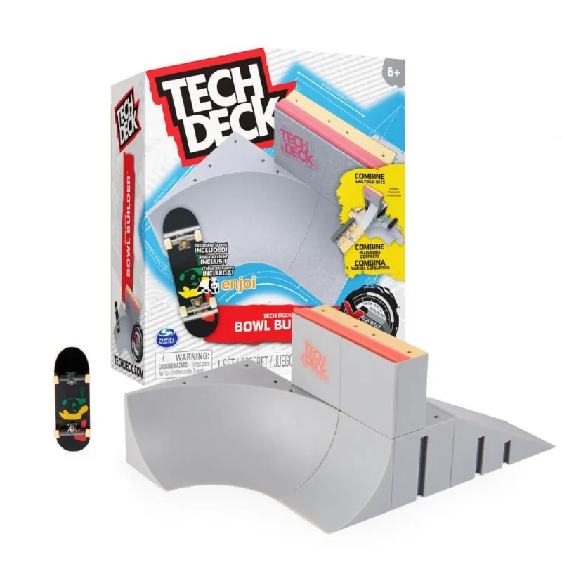 Pista Skate de Dedo Tech Deck Bowl Builder + Skate - Sunny