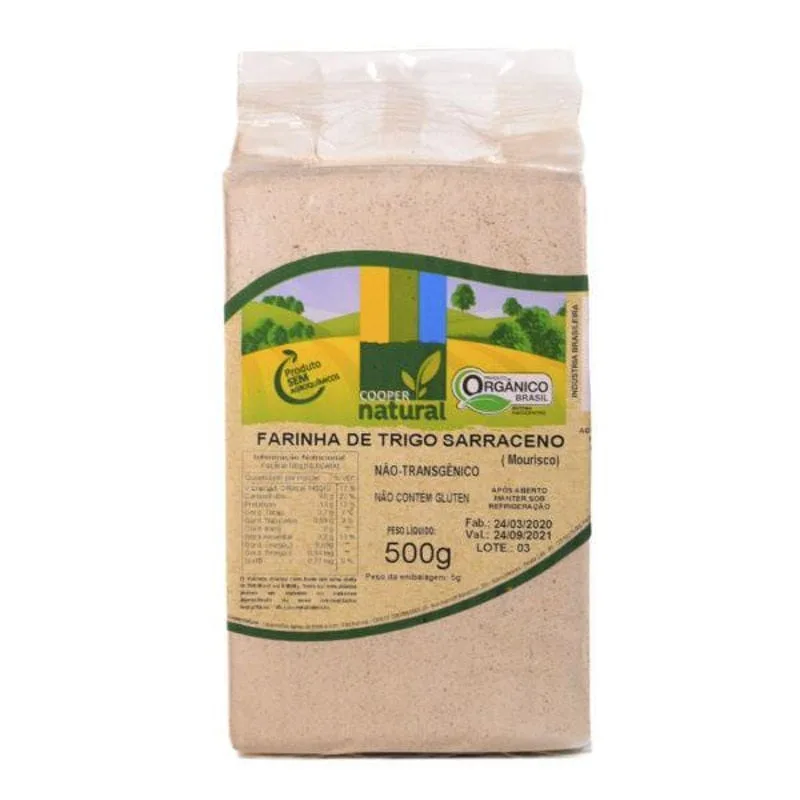 Kit 2: Farinha De Trigo Sarraceno Orgânico Coopernatural 500g - Não Informado - Mercearia