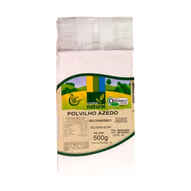 Kit 2X: Polvilho Azedo Orgânico Coopernatural 500g