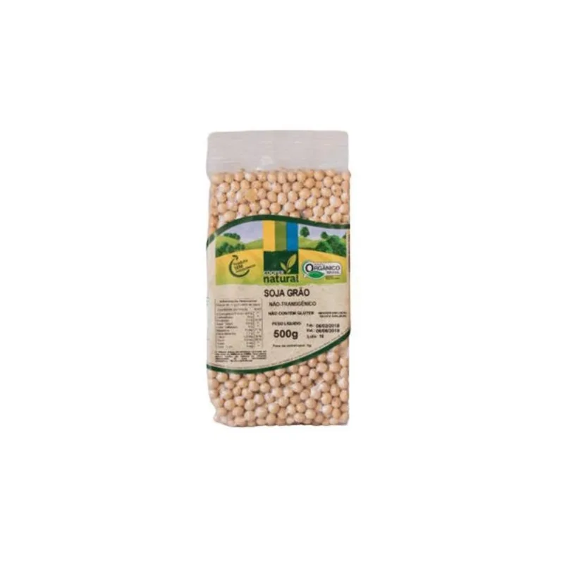 Kit 2X: Soja Em Grãos Orgânico Coopernatural 500G