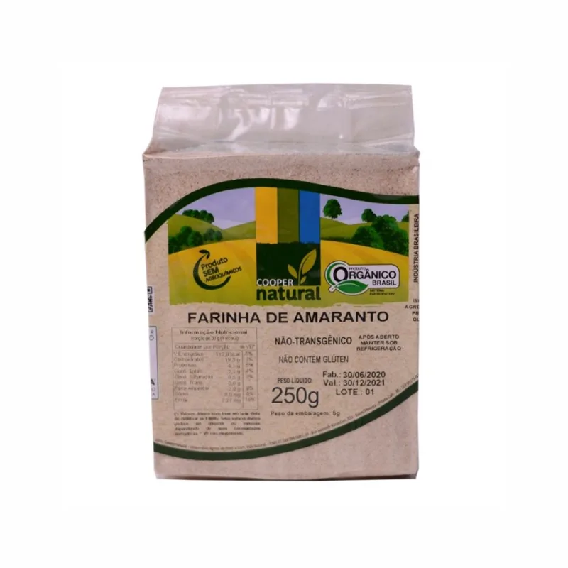 Kit 2X: Farinha de Amaranto Orgânico Coopernatural 250g