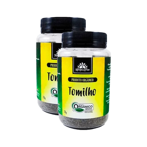 Kit 2x: Tomilho Orgânico Kampo De Ervas 70g - Kampo de Ervas - Mercearia