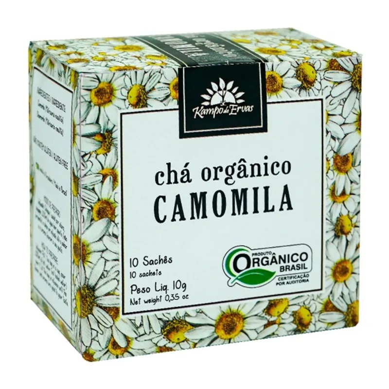 Kit 2X: Chá de Camomila Orgânico Kampo de Ervas 10 sachês