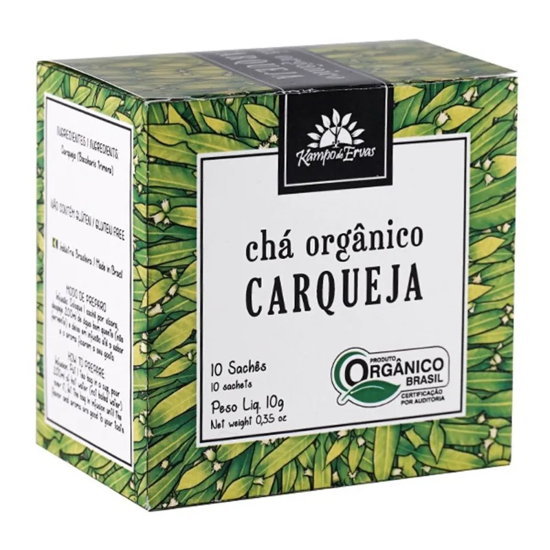 Kit 2X: Chá de Carqueja Orgânico Kampo de Ervas 10 sachês