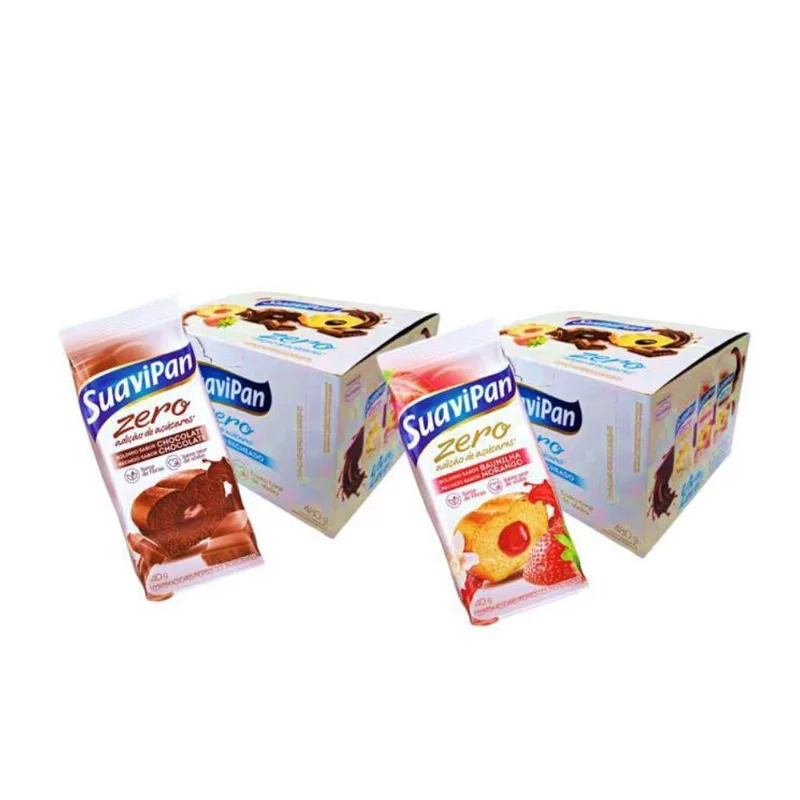 Kit 2Disp Bolinho Suavipan Baunilha/Morango-Choco/Choco 480G