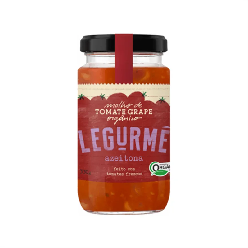 Kit 2x: Molho Tomate Azeitona Orgânico Legurmê 330g - Legurmê - Mercearia